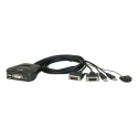 ATEN CS22D - KVM switch - 2 x KVM port(s) - 1 local user - desktop