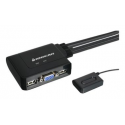 IOGEAR GCS22U - KVM switch - 2 x KVM port(s) - 1 local user - desktop