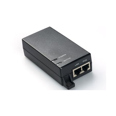 MicroConnect - PoE injector - AC 100-240 V - 15.4 Watt - output connectors: 1 - black - 0