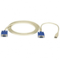 Black Box ServSwitch Server Cable - Keyboard / video / mouse (KVM) cable - HD-15 (VGA) (M) to USB, HD-15 (VGA) (M) - 1.8 m - for P / N: KV9104A, KV9108A, KV9116A, KV9204A, KV9208A, KV9216A, KV9404A, KV9408A, KV9416A