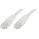 MicroConnect - Network cable - RJ-45 (M) to RJ-45 (M) - 25 cm - 6 mm - UTP - CAT 6 - round, snagless, stranded - white