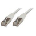 MicroConnect - Network cable - RJ-45 (M) to RJ-45 (M) - 25 cm - FTP - CAT 5e - booted - white