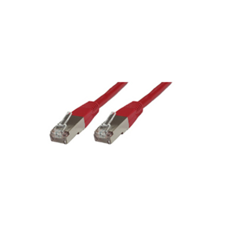 MicroConnect - Network cable - RJ-45 (M) to RJ-45 (M) - 25 cm - FTP - CAT 6 - booted - red - 0
