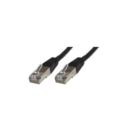 MicroConnect - Network cable - RJ-45 (M) to RJ-45 (M) - 25 cm - FTP - CAT 6 - booted - black - 0