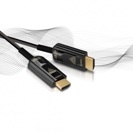 ATEN VanCryst VE781010 - HDMI cable - HDMI male to HDMI male - 10 m - hybrid copper / fibre optic - black - 4K support, Active Optical Cable (AOC) - for ATEN VM5404HA, VM5808HA; VanCryst VM0808HA, VM3250, VM5404H, VM6809H, VS0801H - 3