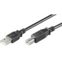MicroConnect USB 2.0 - USB cable - USB Type B (M) to USB (M) - USB 2.0 - 10 cm - black