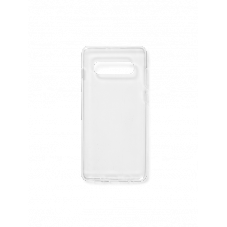 eSTUFF - Back cover for mobile phone - UV coated thermoplastic polyurethane - transparent - for Samsung Galaxy S10+ - 0