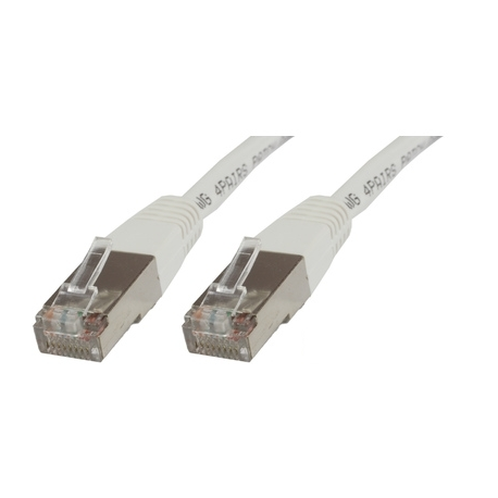 MicroConnect - Network cable - RJ-45 (M) to RJ-45 (M) - 25 cm - 6 mm - SFTP - CAT 6 - halogen-free, round, stranded - white - 0
