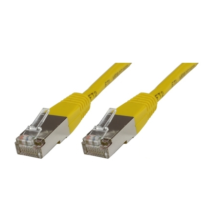 MicroConnect - Network cable - RJ-45 (M) to RJ-45 (M) - 25 cm - 6 mm - SFTP - CAT 6 - halogen-free, round, stranded - yellow - 0