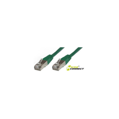 MicroConnect - Network cable - RJ-45 (M) to RJ-45 (M) - 1 m - screened shielded twisted pair (SSTP) - CAT 6 - halogen-free, stranded - green - 0