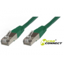 MicroConnect - Network cable - RJ-45 (M) to RJ-45 (M) - 1 m - screened shielded twisted pair (SSTP) - CAT 6 - halogen-free, stranded - green