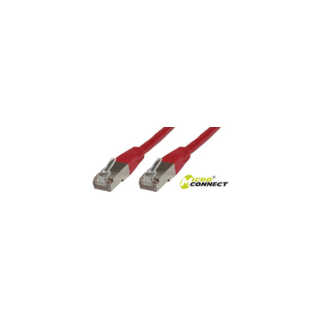MicroConnect - Network cable - RJ-45 (M) to RJ-45 (M) - 1 m - screened shielded twisted pair (SSTP) - CAT 6 - halogen-free, stranded - red - 0