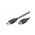 MicroConnect - USB extension cable - USB Type A (F) to USB Type A (M) - USB 3.0 - 2 m - black