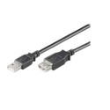 MicroConnect USB 2.0 - USB extension cable - USB (F) to USB (M) - USB 2.0 - 30 cm - black