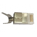 MicroConnect Modular Plug - Network connector - RJ-45 (M) - SFTP - CAT 7 - solid, stranded (pack of 10)
