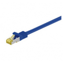 MicroConnect - Network cable - RJ-45 (M) to RJ-45 (M) - 25 cm - SFTP, PiMF - CAT 7 - booted, snagless - blue