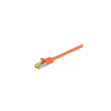 MicroConnect - Patch cable - RJ-45 (M) to RJ-45 (M) - 5 m - SFTP, PiMF - CAT 7 - halogen-free, stranded - orange - 0