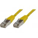 MicroConnect - Network cable - RJ-45 (M) to RJ-45 (M) - 15 cm - 6 mm - SFTP - CAT 6 - halogen-free, round, stranded - yellow
