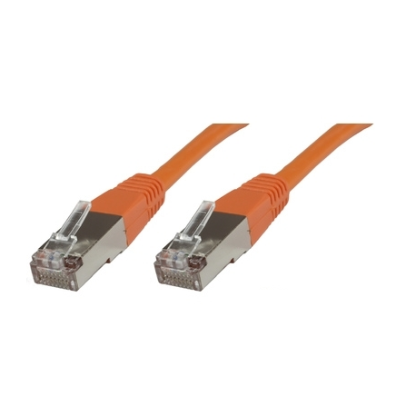MicroConnect - Network cable - RJ-45 (M) to RJ-45 (M) - 25 cm - 6 mm - SFTP - CAT 6 - halogen-free, round, stranded - orange - 0