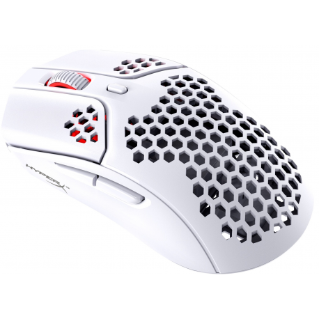HyperX Pulsefire Haste - Mouse - optical - 6 buttons - wireless - 2.4 GHz - USB wireless receiver - white, pink - for Victus by HP Laptop 16; Laptop 15, 15s, 17; Pavilion Plus Laptop 14 - 4