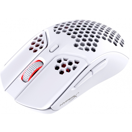 HyperX Pulsefire Haste - Mouse - optical - 6 buttons - wireless - 2.4 GHz - USB wireless receiver - white, pink - for Victus by HP Laptop 16; Laptop 15, 15s, 17; Pavilion Plus Laptop 14 - 5