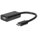 MicroConnect - External video adapter - USB-C 3.1 - Mini DisplayPort - black