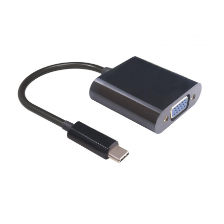 MicroConnect - External video adapter - USB-C - VGA - black - 0