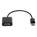 HP - DVI cable - DisplayPort (M) to DVI-D (F) - 19 cm - for EliteDesk 80X G8; EliteOne 800 G8; ProDesk 405 G8; ProOne 440 G9; Workstation Z2 G8, Z2 G9