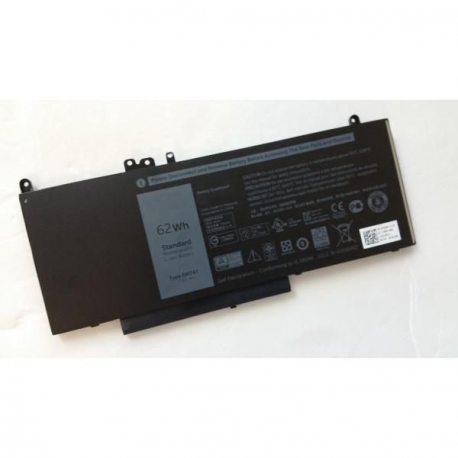 Dell - Laptop battery (equivalent to: Dell 6MT4T, Dell 0HK6DV, Dell 0TXF9M) - Lithium Ion - 4-cell - 62 Wh - black - for Latitude E5270, E5470 - 0