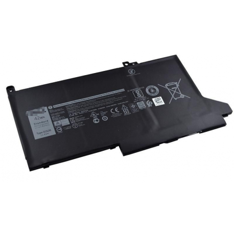 Dell - Laptop battery - Lithium Ion - 3-cell - 42 Wh - for Latitude 7280, 7480 - 0