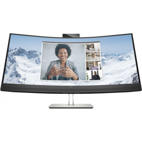 HP E34m G4 Conferencing Monitor - E-Series - LED monitor - curved - 34" - 3440 x 1440 WQHD @ 75 Hz - VA - 400 cd / m² - 3000:1 - 5 ms - HDMI, DisplayPort, USB-C - speakers - for ZBook Firefly 14 G9 Mobile Workstation - 0