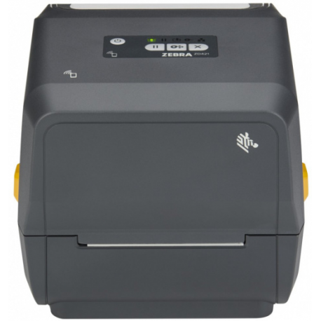 Zebra ZD421t - Label printer - thermal transfer - Roll (11.2 cm) - 300 dpi - up to 102 mm / sec - USB 2.0, USB host, NFC, Bluetooth LE - grey - 3