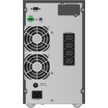 PowerWalker VFI 2000 TG - UPS - 1800 Watt - 2000 VA - 9 Ah - RS-232, USB - output connectors: 4 - 1