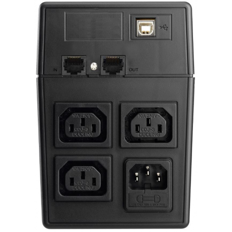 PowerWalker VI 800 SW - UPS - AC 220 / 230 / 240 V - 480 Watt - 800 VA 9 Ah - USB - output connectors: 3 - black - 3