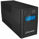 PowerWalker VI 850SE LCD - UPS - AC 230 V - 480 Watt - 850 VA - 9 Ah - USB - output connectors: 2 - black