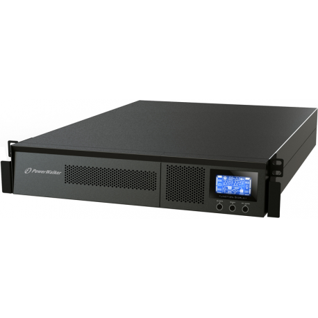 PowerWalker VFI 1000RM LCD - UPS - 900 Watt - 1000 VA - 7 Ah - RS-232, USB - output connectors: 6 - 2U - 19" - black - 0