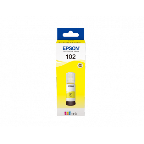 Epson 102 - 70 ml - yellow - original - ink tank - for EcoTank ET-15000, 2750, 2751, 2756, 2850, 2851, 2856, 3850, 4750, 4850, 4856 - 0