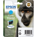 Epson T0892 - 3.5 ml - cyan - original - blister - ink cartridge - for Stylus S21, SX105, SX110, SX115, SX210, SX215, SX400, SX410, SX415; Stylus Office BX300