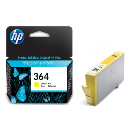 HP 364 - Yellow - original - ink cartridge - for Deskjet 35XX; Photosmart 55XX, 55XX B111, 65XX, 65XX B211, 7510 C311, B110, Wireless B110 - 2