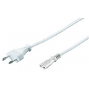 MicroConnect Power Cord Notebook - Power cable - IEC 60320 C7 to Europlug (M) - 3 m - white