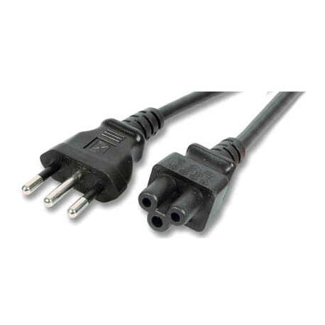 MicroConnect - Power cable - Type L (M) to IEC 60320 C5 - AC 250 V - 10 A - 3 m - black - 0