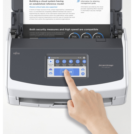 Fujitsu ScanSnap iX1600 - Document scanner - Dual CIS - Duplex - 279 x 432mm - 600 dpi x 600 dpi - up to 40 ppm (mono) / up to 40 ppm (colour) - ADF (50 sheets) - Wi-Fi(n), USB 3.2 Gen 1 - 4