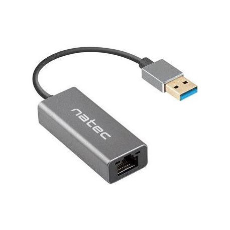 Natec Cricket - Network adapter - USB 3.0 - Gigabit Ethernet - black - 0