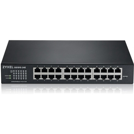 Zyxel GS1915 Series GS1915-24E - Switch - NebulaFLEX compatible - smart - 24 x 10 / 100 / 1000 - desktop, wall-mountable - 0