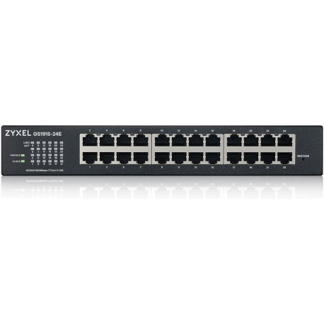 Zyxel GS1915 Series GS1915-24E - Switch - NebulaFLEX compatible - smart - 24 x 10 / 100 / 1000 - desktop, wall-mountable - 2