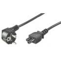 MicroConnect - Power cable - IEC 60320 C5 to CEE 7/7 (M) angled - 50 cm - black