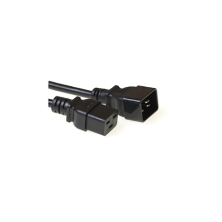 MicroConnect - Power cable - IEC 60320 C19 to IEC 60320 C20 - 16 A - 3 m - black - 0