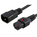 MicroConnect - Power cable - IEC 60320 C13 to IEC 60320 C14 - AC 250 V - 10 A - 1.5 m - black