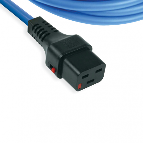 MicroConnect - Power cable - IEC 60320 C19 to IEC 60320 C20 - AC 250 V - 16 A - 3 m - blue - 0