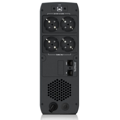 PowerWalker VI 600 CSW - UPS - AC 170-280 V - 360 Watt - 600 VA - 7 Ah - USB - output connectors: 4 - 2